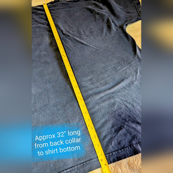 Hanes BEEFY Tee size 2XLT, GUC navy colour crew neck t shirt - Picture 10 of 10